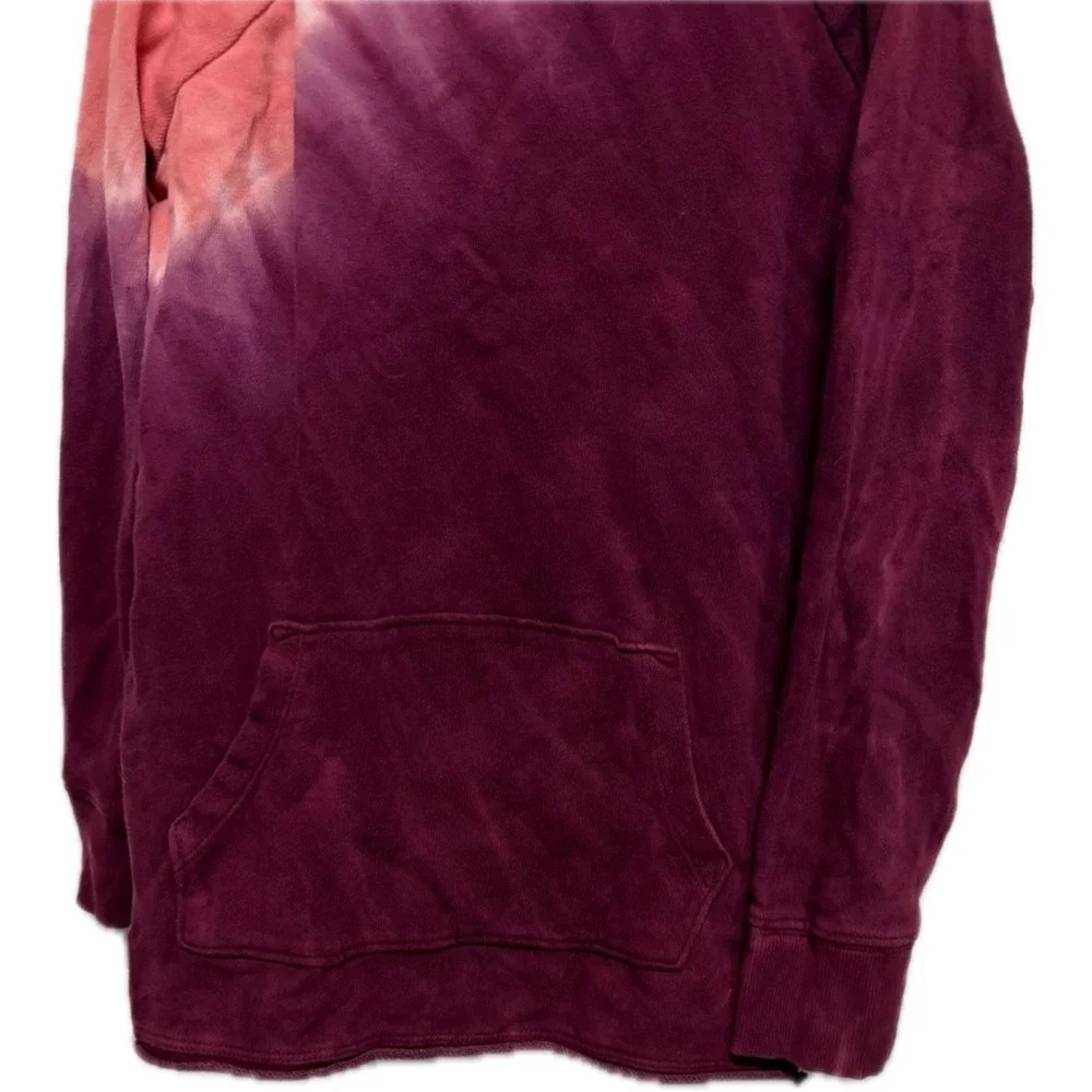 Old Navy Girls Tie Dye Hoodie Size 8 Pink Purple Pullover Sweatshirt Cozy